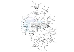 FZS FAZER 600 drawing FUEL TANK MY03