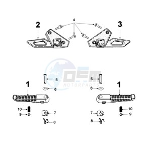 FIGHT 3 A 4T LE MANS drawing FOOT SUPPORT