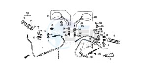 SJ100 1100 BALI EX drawing HANDLE LEVER/SWITCH/CABLE