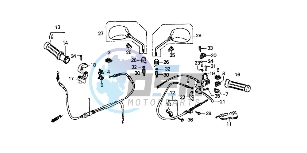 HANDLE LEVER/SWITCH/CABLE