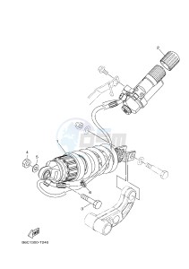 MTN850 MTN-850D MT-09 SP (B6C1) drawing REAR SUSPENSION