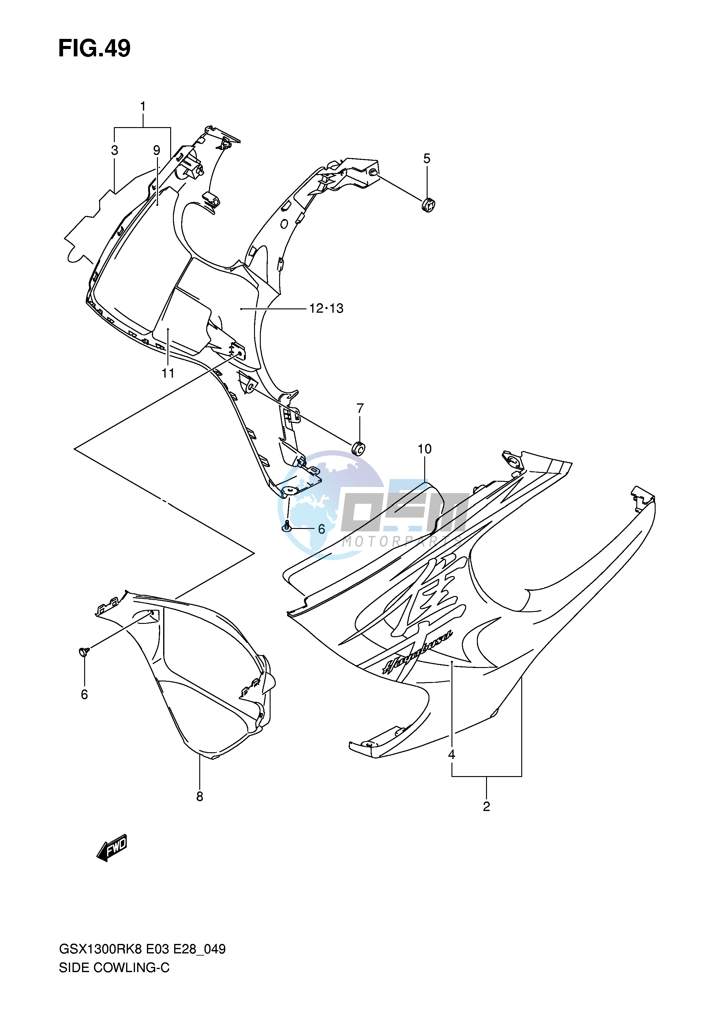 SIDE COWLING (MODEL K8)