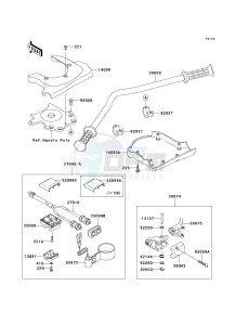 JS 800 A [800 SX-R] (A6F-A9F) A8F drawing HANDLEBAR