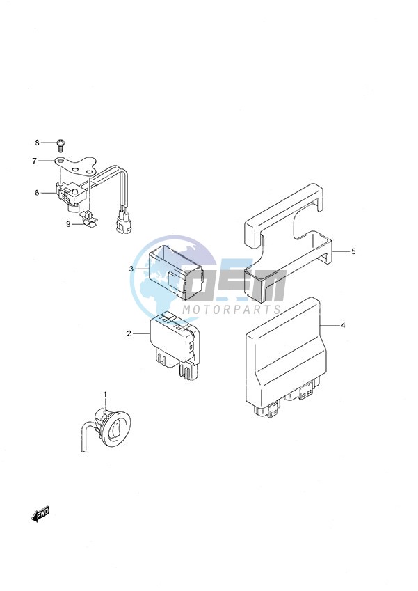 PTT Switch/Engine Control Unit