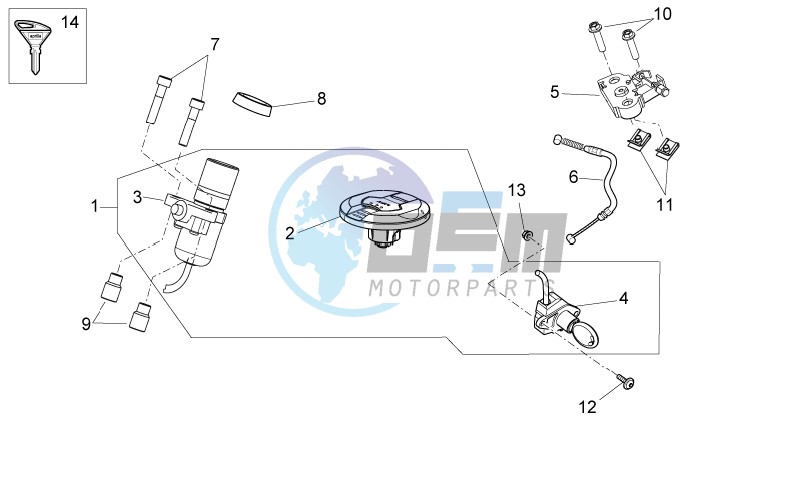 Lock hardware kit