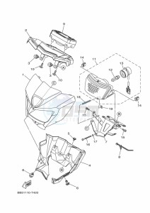 YFM450FWBD KODIAK 450 (B5R3) drawing HEADLIGHT 2