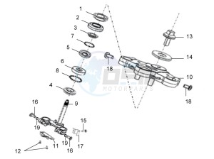 ETX 150 drawing Steering stem assembly