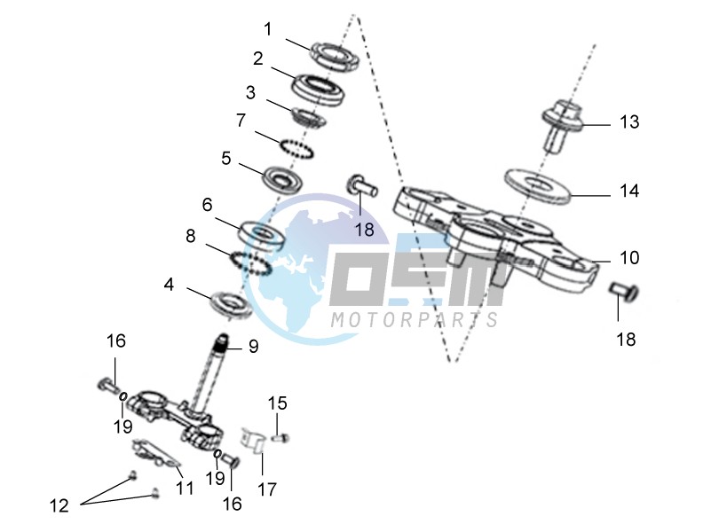 Steering stem assembly