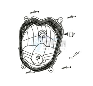 X'PRO 50 drawing HEADLAMP CPL