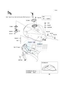 ZR 750 K [Z750S] (K1) K1 drawing FUEL TANK