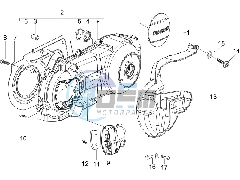 Crankcase cover - Crankcase cooling