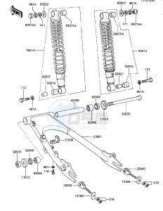 KZ 440 G (G1) drawing SWING ARM_SHOCK ABSORBERS