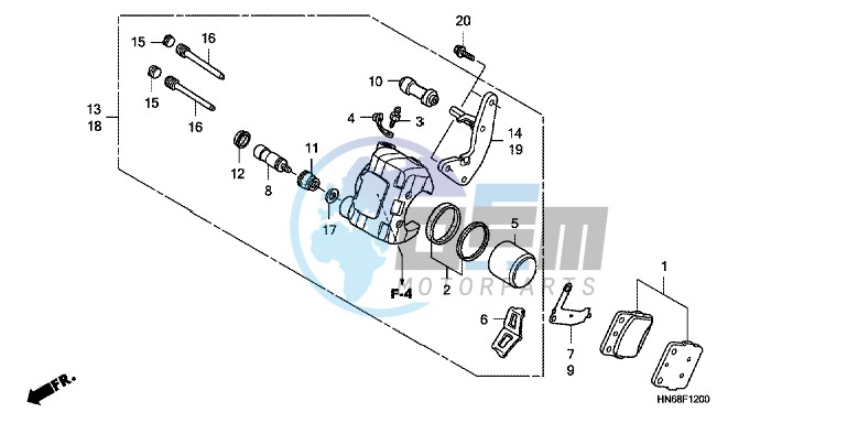 FRONT BRAKE CALIPER