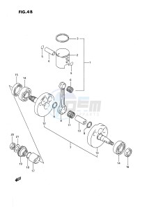 RM80 (E24) drawing CRANKSHAFT (MODEL L)