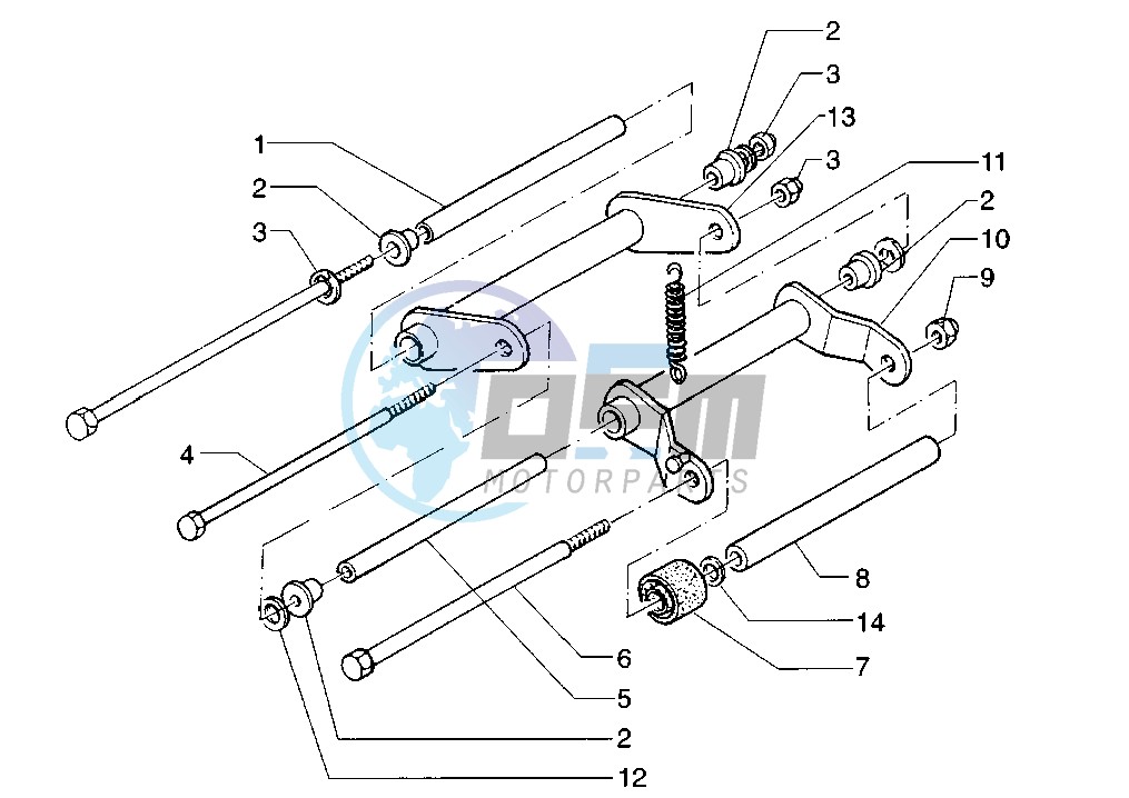 Swinging arm