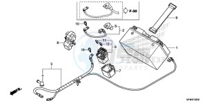 CB1000RE CB1000R E drawing BATTERY