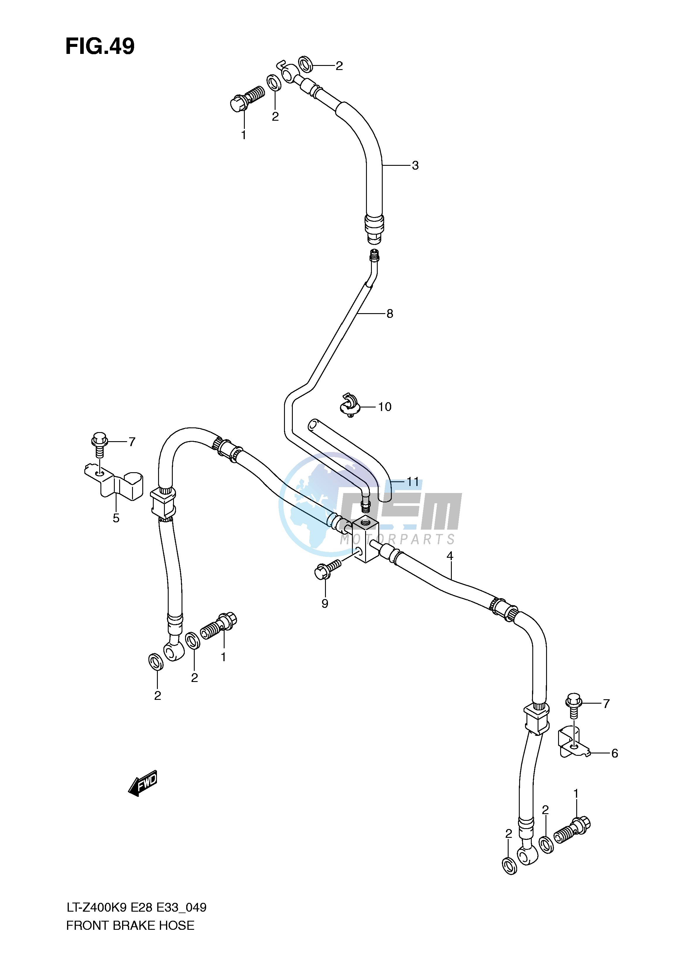 FRONT BRAKE HOSE