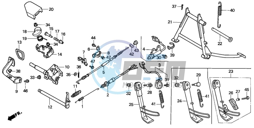 STAND/BRAKE PEDAL