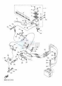 MT-25 MTN250-A (BGJ3) drawing FRONT MASTER CYLINDER