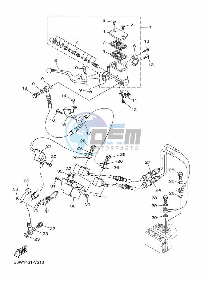 FRONT MASTER CYLINDER