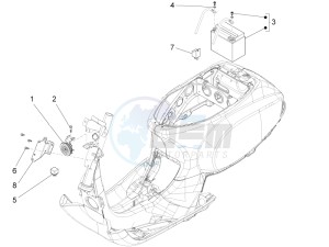 S 125 4T 3V IE NOABS E3 (APAC) drawing Remote control switches - Battery - Horn