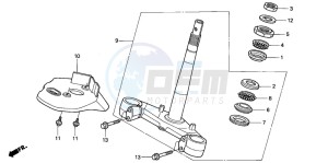 NES125 drawing STEERING STEM