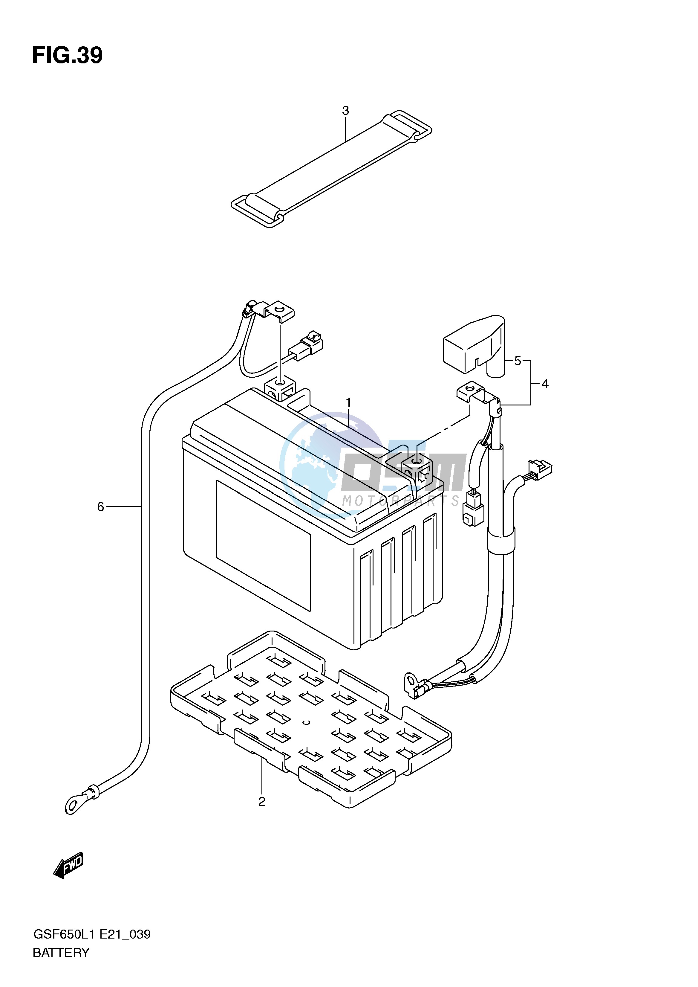 BATTERY (GSF650SUL1 E21)