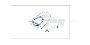 CBR600RR9 Europe Direct - (ED / MME SPC) drawing SEAT COWL*NHA66P*