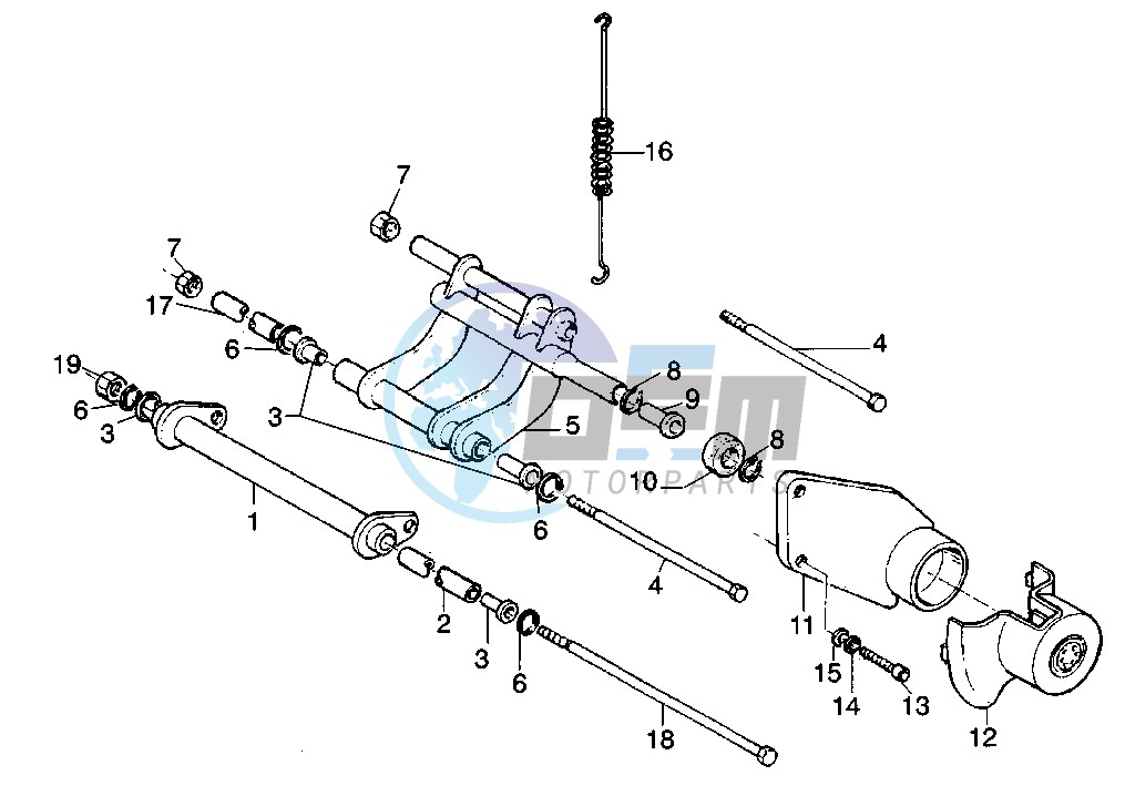 Swinging arm