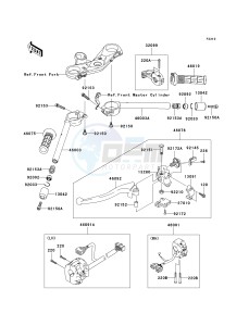 ZX 1000 D [NINJA ZX-10R] (D6F-D7FA) D7F drawing HANDLEBAR