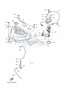 MWS125-A TRICITY 125 (BR7G) drawing FUEL TANK