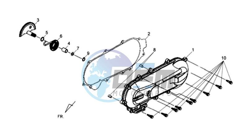 CRANKCASE COVER LEFT