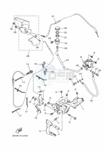 YXZ1000ET YXZ1000R SS (BAST) drawing PEDAL WIRE