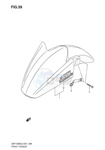 GSF-1250S ABS BANDIT EU drawing FRONT FENDER