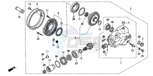 VTX1300S drawing FINAL DRIVEN GEAR