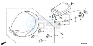 VT750CA9 Australia - (U / MME SPC) drawing SEAT