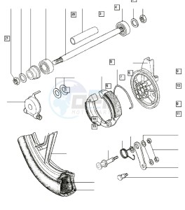 S25-2_R-S 50 R-S drawing Front wheel