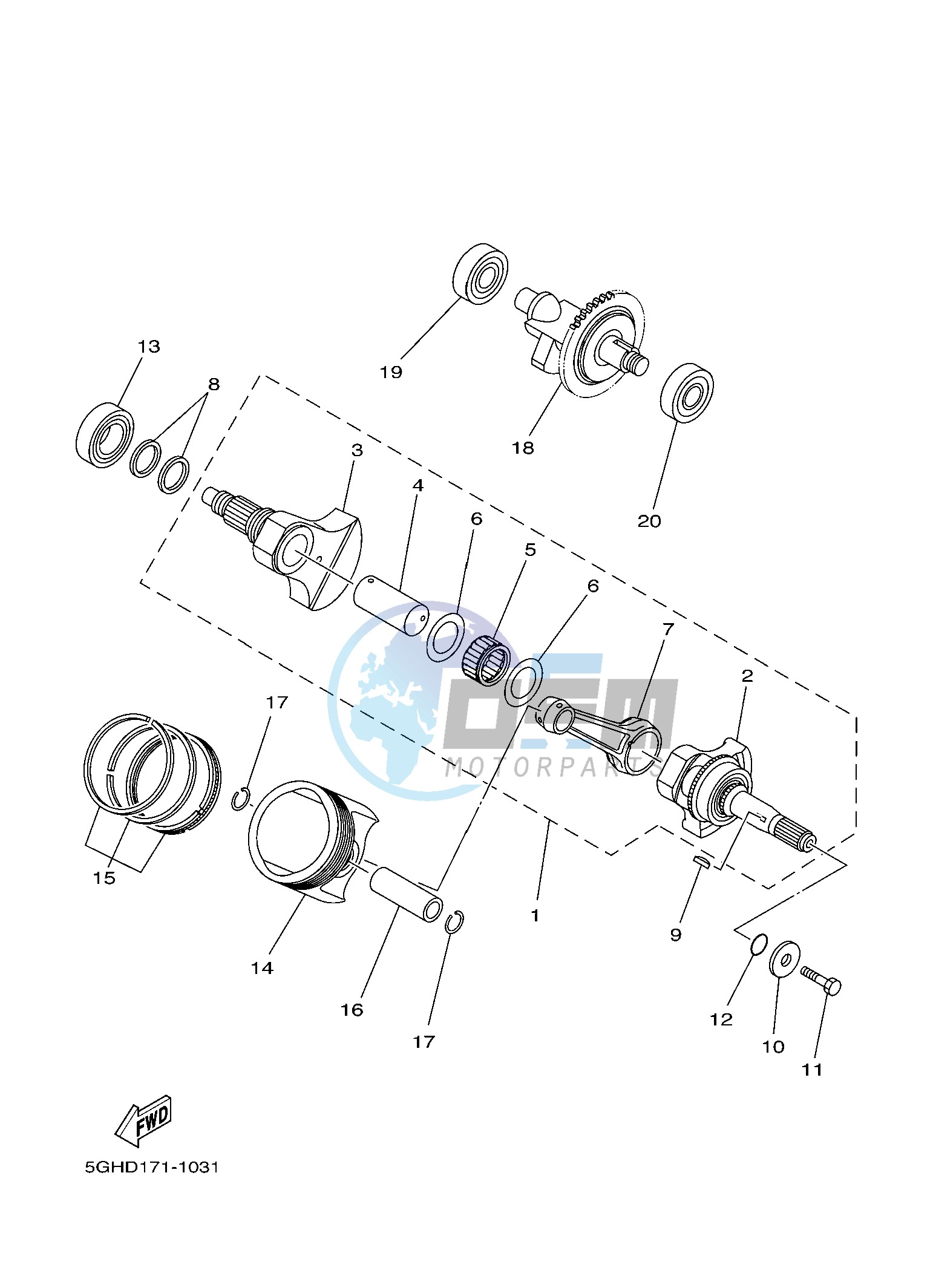 CRANKSHAFT & PISTON