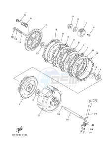 TT-R125 TT-R125LWE (2PT3) drawing CLUTCH