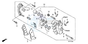 SH1259 E / 3E drawing FRONT BRAKE CALIPER (SH1259/1509)