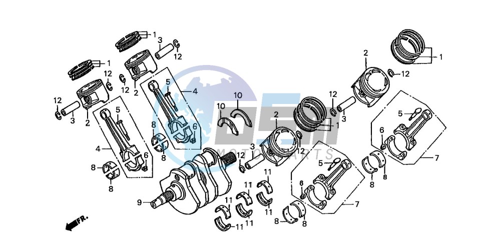 CRANK SHAFT/PISTON