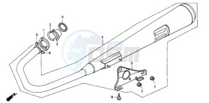 CG125 drawing EXHAUST MUFFLER