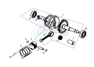 ORBIT II 50 TS drawing CRANKSHAFT