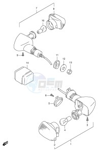 TL1000S (E2) drawing TURNSIGNAL LAMP