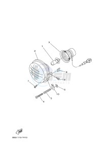 YFM450FWBD KODIAK 450 EPS (BB5A) drawing HEADLIGHT