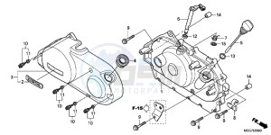 VT750CSC drawing RIGHT CRANKCASE COVER (VT750C2B/ C2S/ CS/ C/ CA)