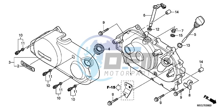 RIGHT CRANKCASE COVER (VT750C2B/ C2S/ CS/ C/ CA)