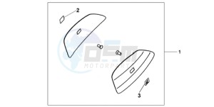 CBF1000A9 EK drawing COLOUR PANEL SET QUASAR SILVER MET