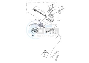 WR F 250 drawing FRONT MASTER CYLINDER