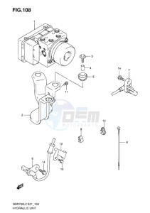 GSR750 ABS EU drawing HYDRAULIC UNIT